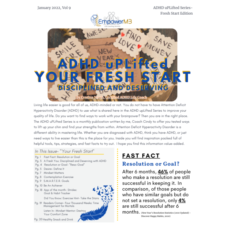 January 2022- ADHD uPLifted Series- A Fresh Start