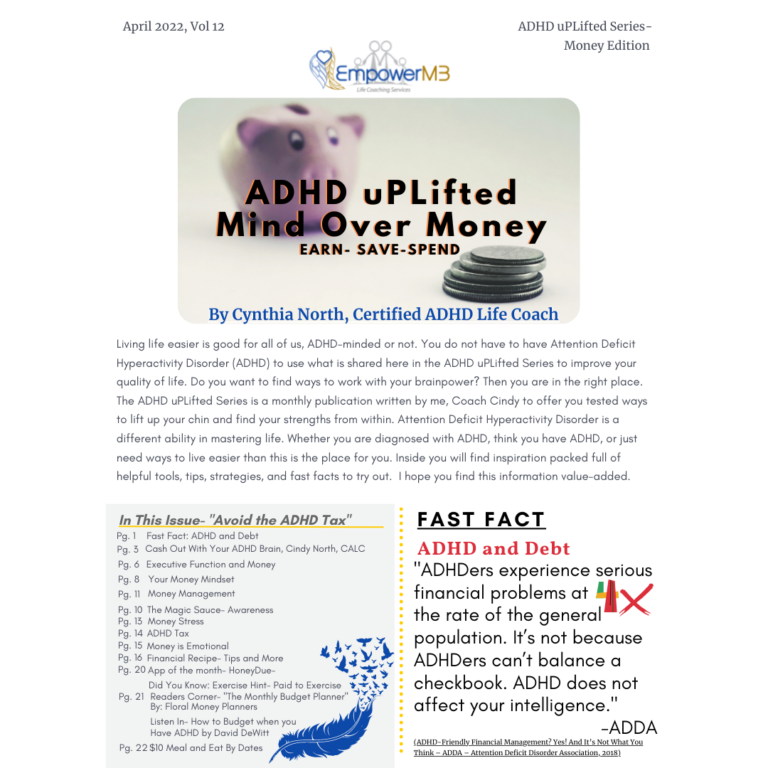 April 2022- ADHD uPLifted Series- Money Edition