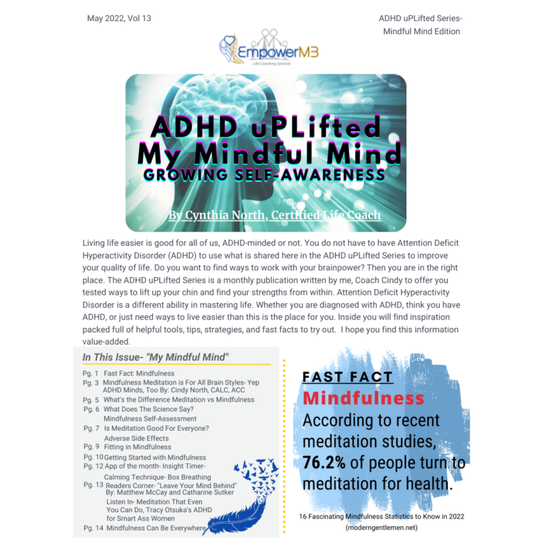 May 2022- ADHD uPLifted Series- Mindful Mind Edition