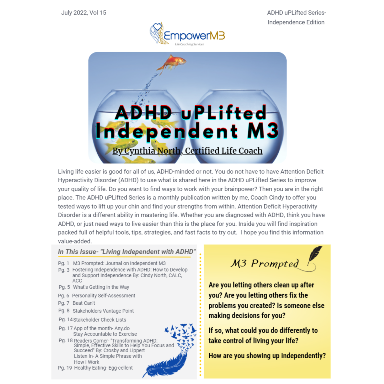 July 2022- ADHD uPLifted Series- Independent M3