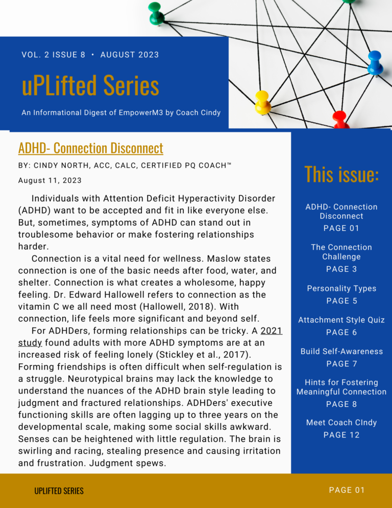 ADHD Connection Disconnect-An uPLifted Series-August 2023