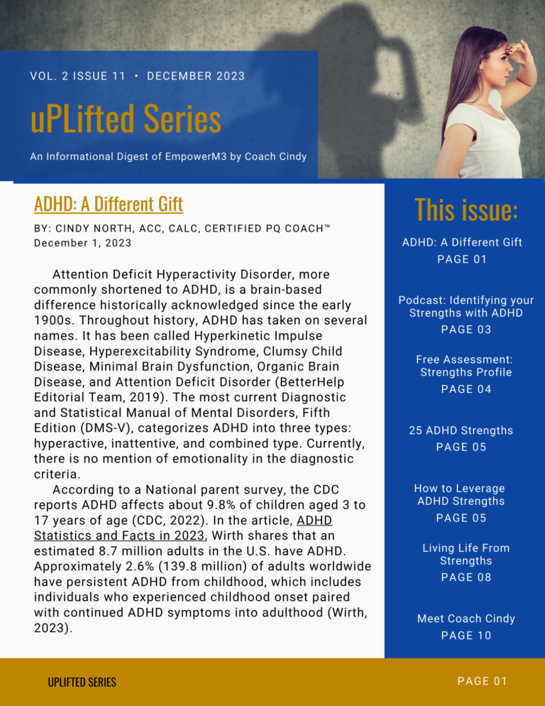 ADHD- A Different Gift- An uPLifted Series- December 2023