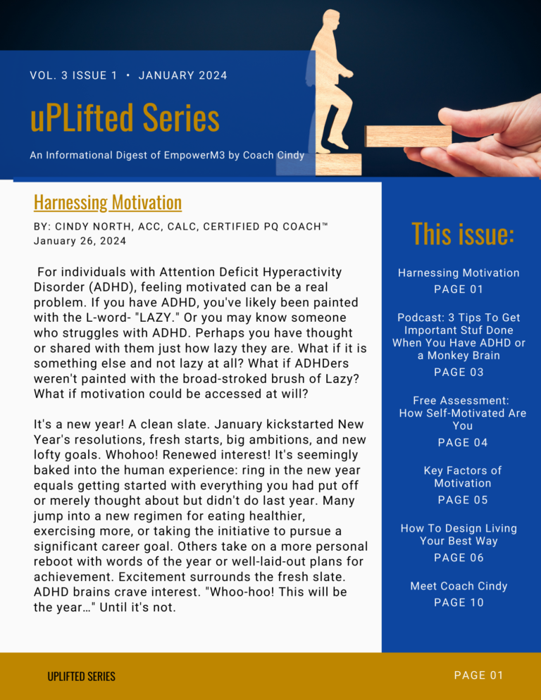 Harness Motivation- An uPLifted Series- January 2024
