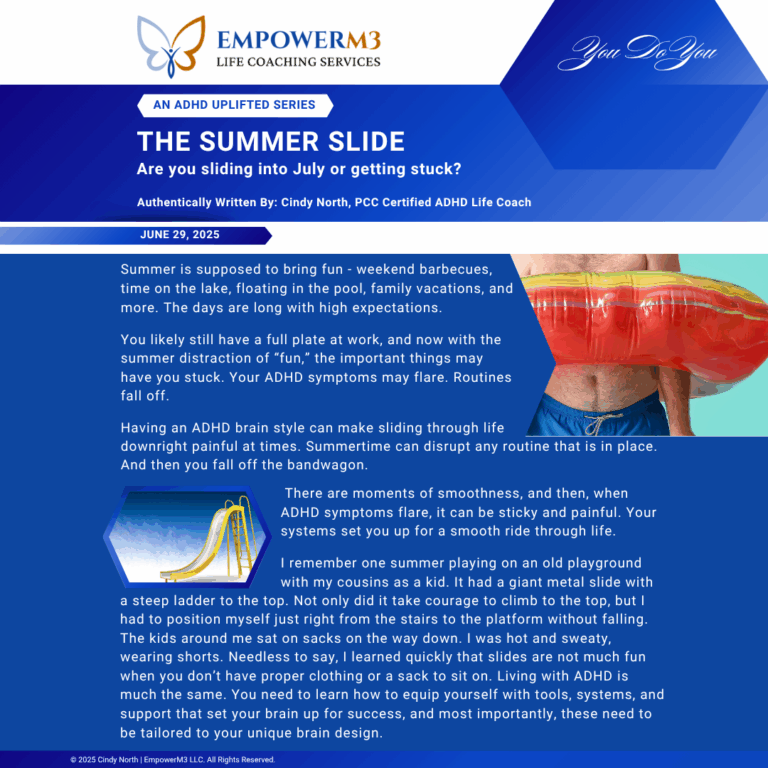 The Summer Slide- An ADHD uPLifted Series